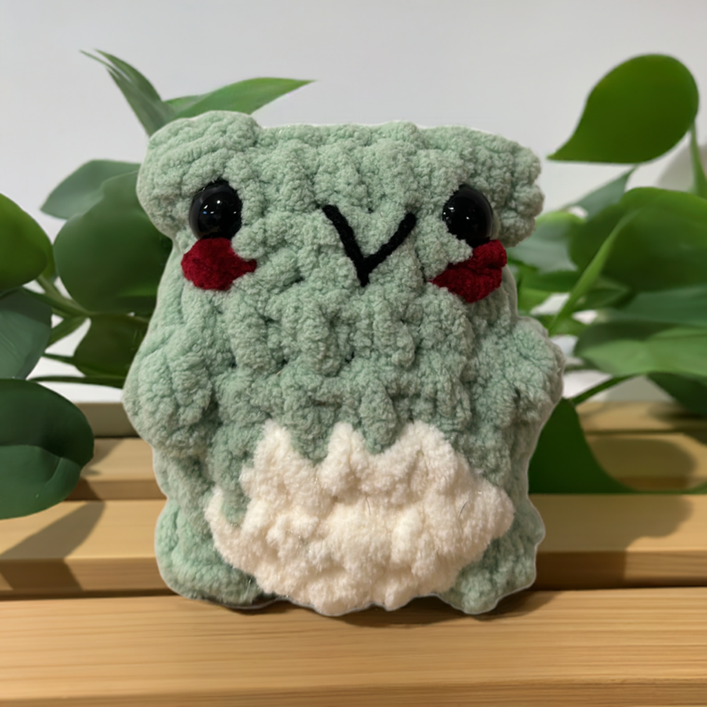 Crochet Cute light Green Frog