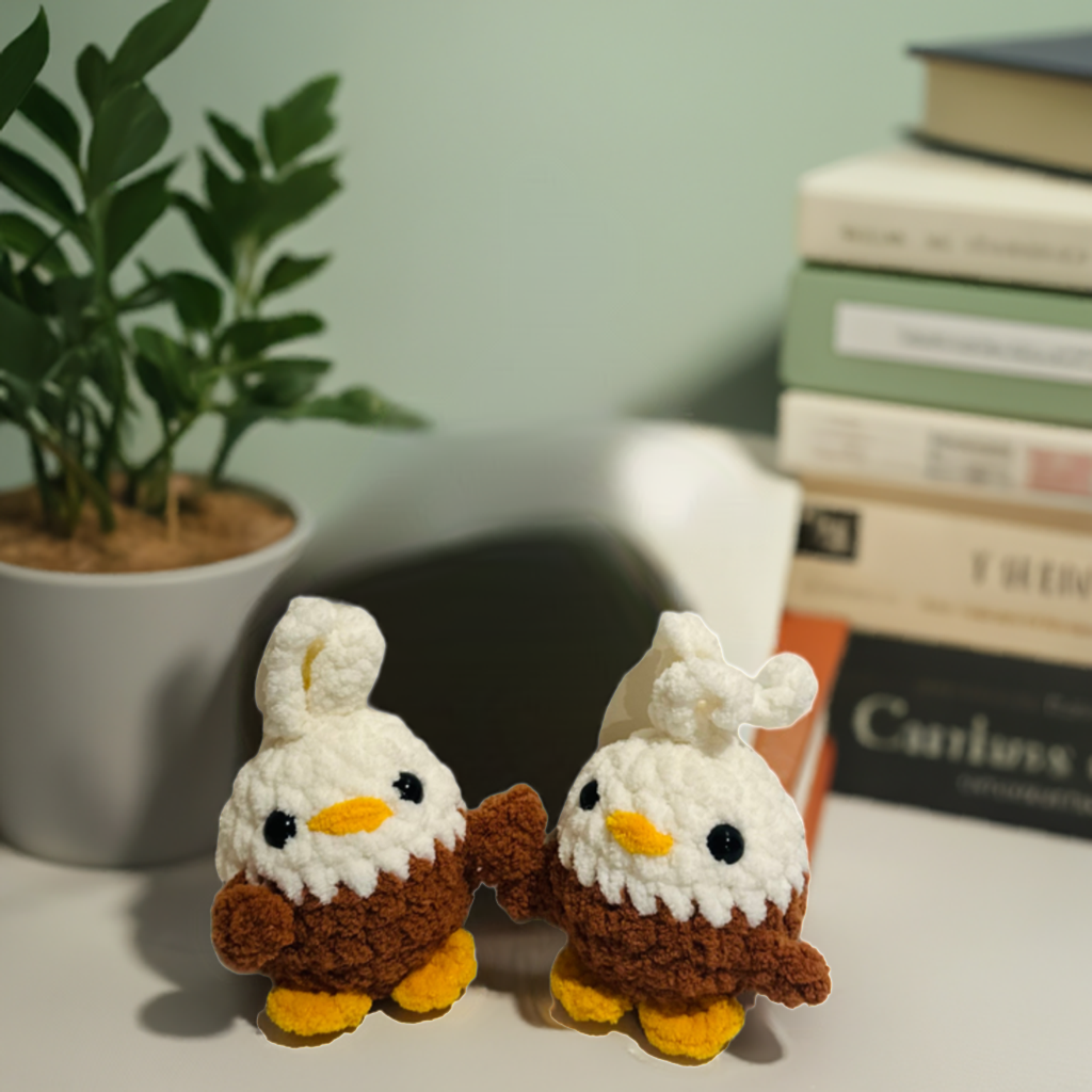 Crochet Cutie Eagle/ Skyler the Stitched Eagle