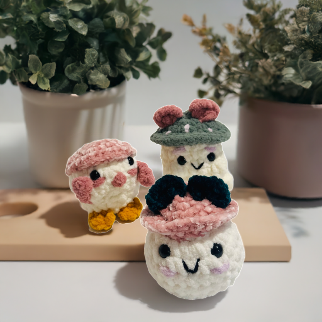 Little Cutie Monster Head with a Hat on