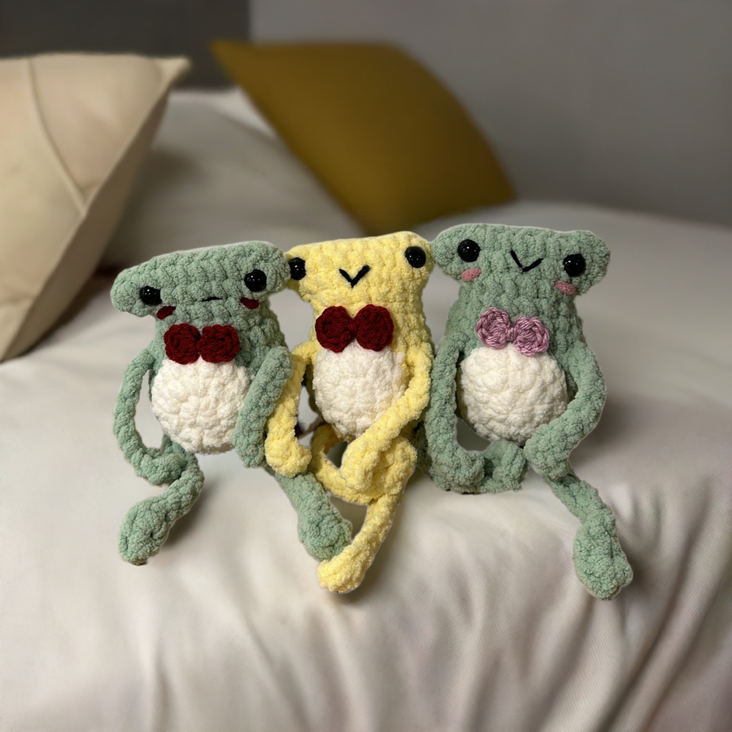 Light Green Crochet Leggings Frog