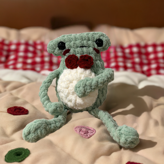 Light Green Crochet Leggings Frog