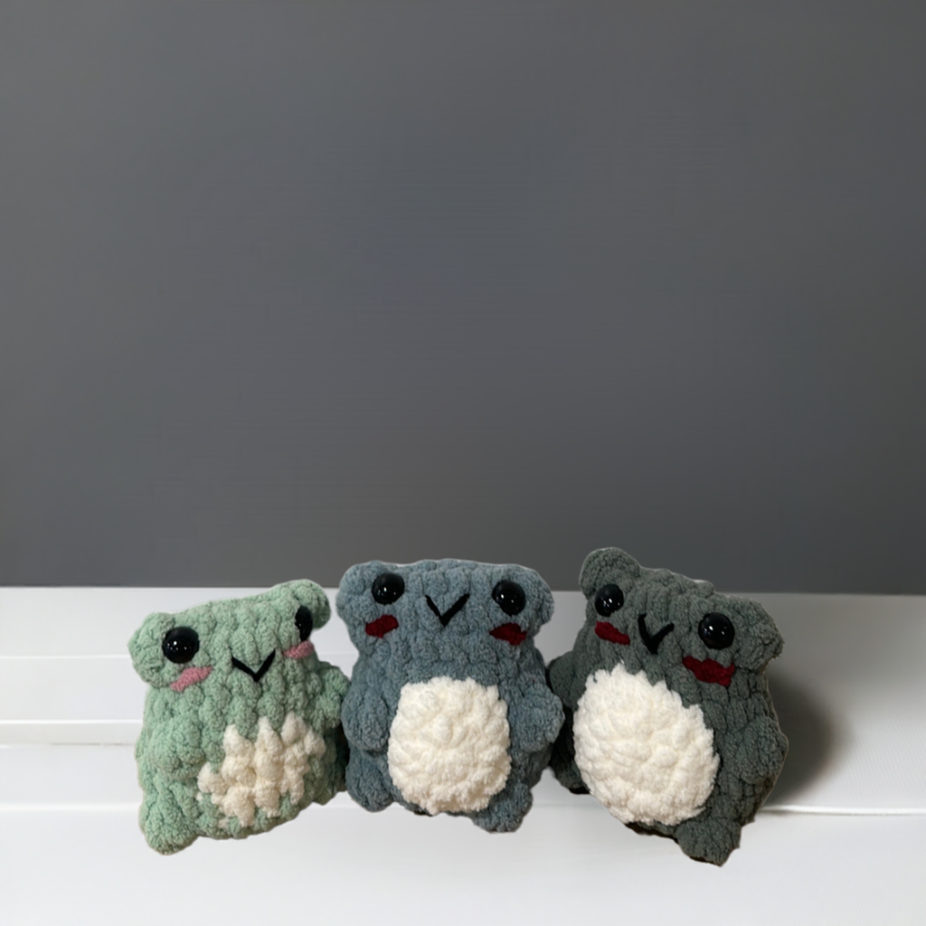 Light Green Crochet Frog