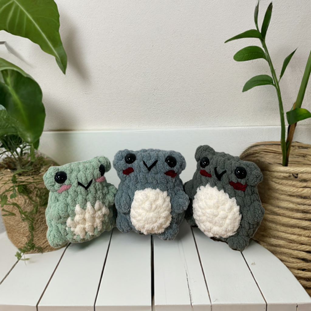 Light Green Crochet Frog