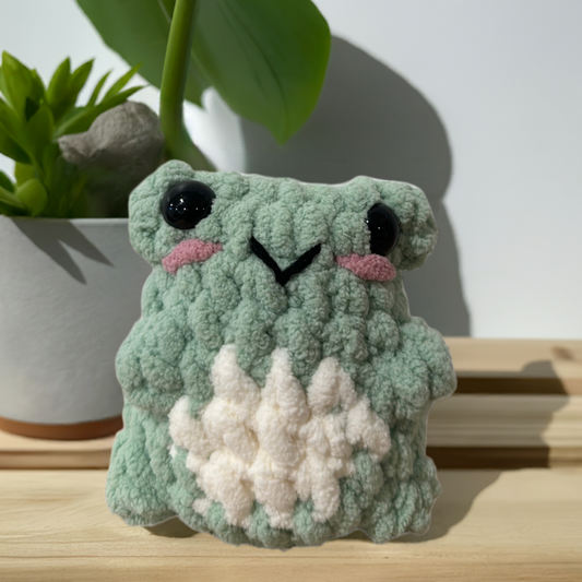Light Green Crochet Frog