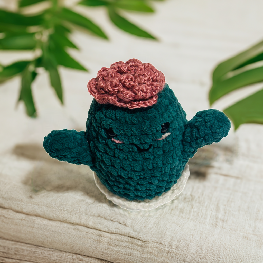Crochet Cactus, Petal the Prickly