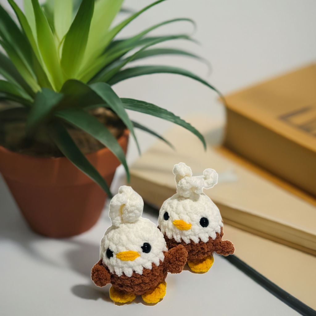 Crochet Cutie Eagle/ Skyler the Stitched Eagle