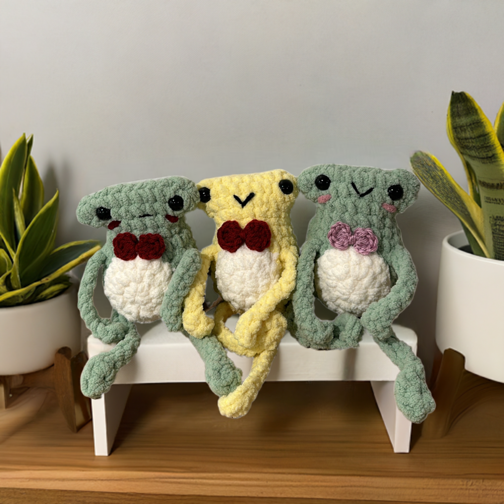 Light Green Crochet Leggings Frog