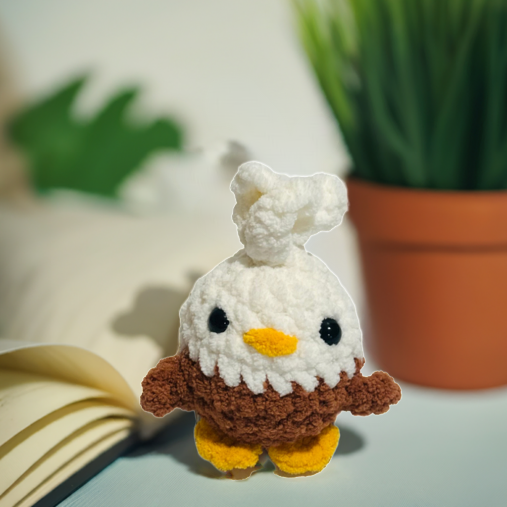 Crochet Cutie Eagle/ Skyler the Stitched Eagle