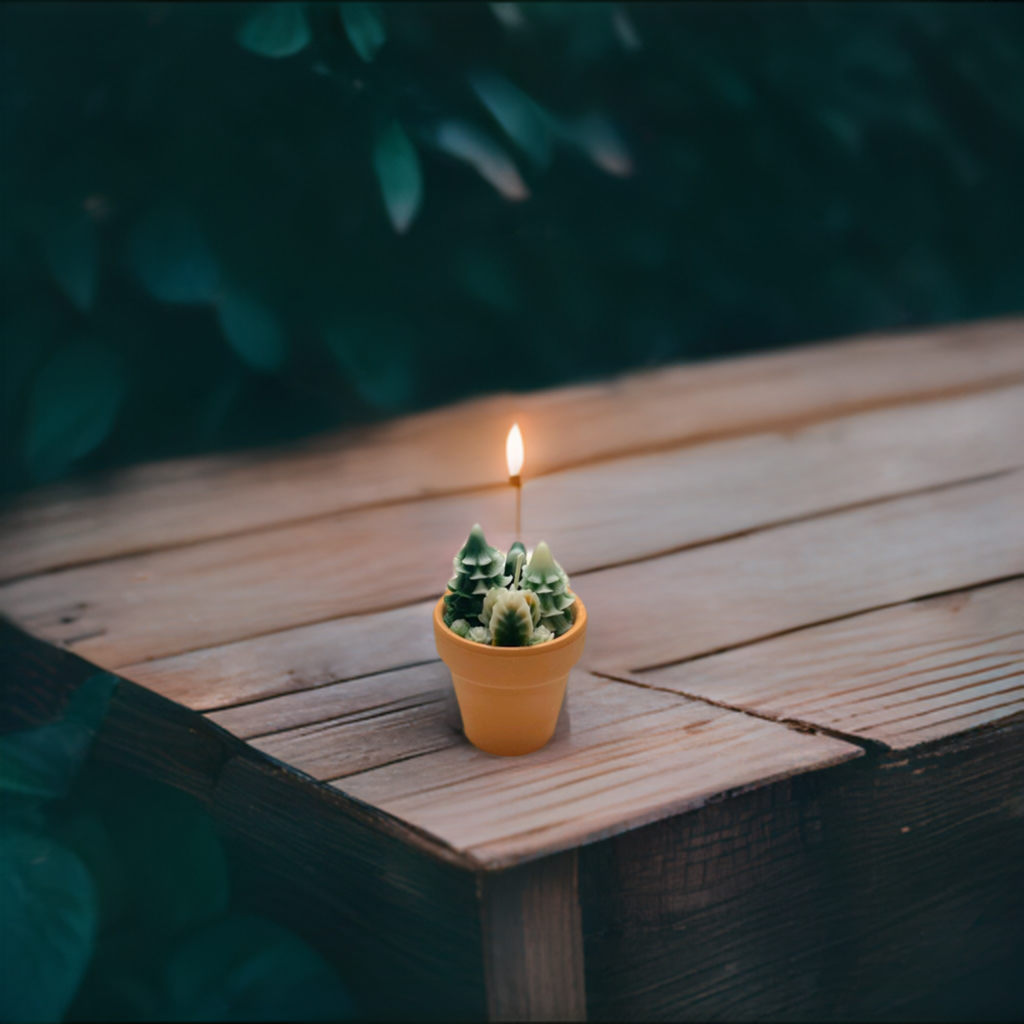 Christmas Candle/ Plant Candle/ Succulent Candle