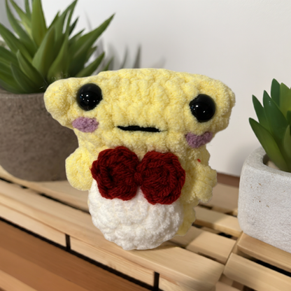 Crochet Yellow Frog